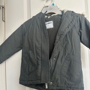 Old Navy Kids' Gray Hooded Jacket